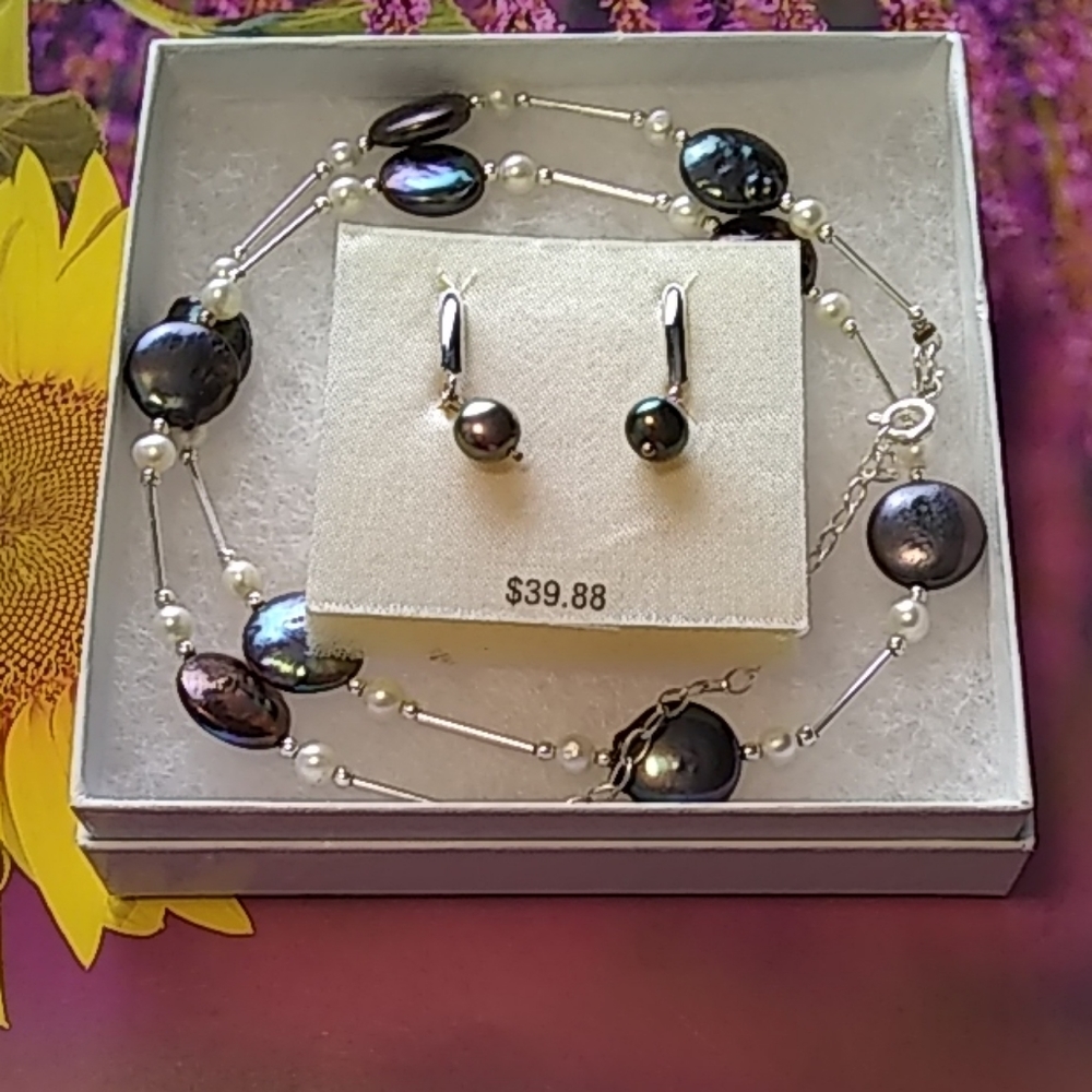 Necklace, Earrings Set